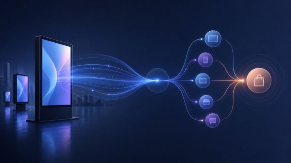 Framework pour relier exposition DOOH et ventes omnicanales